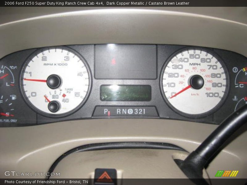 Dark Copper Metallic / Castano Brown Leather 2006 Ford F250 Super Duty King Ranch Crew Cab 4x4