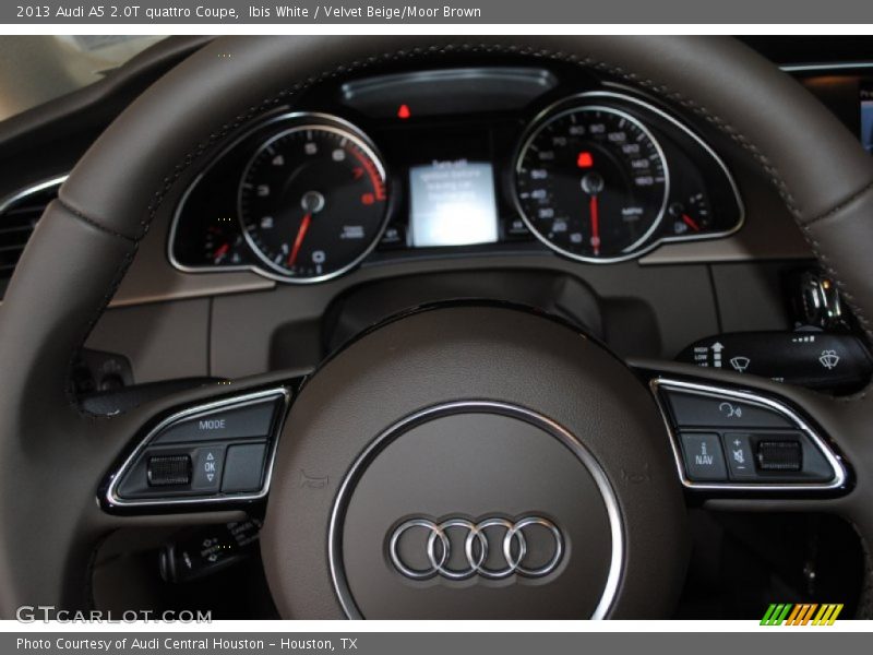 Ibis White / Velvet Beige/Moor Brown 2013 Audi A5 2.0T quattro Coupe