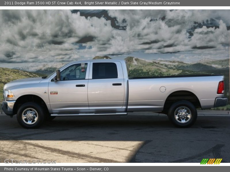 Bright Silver Metallic / Dark Slate Gray/Medium Graystone 2011 Dodge Ram 3500 HD ST Crew Cab 4x4