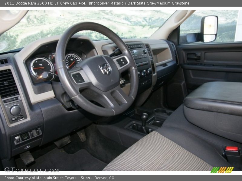Bright Silver Metallic / Dark Slate Gray/Medium Graystone 2011 Dodge Ram 3500 HD ST Crew Cab 4x4