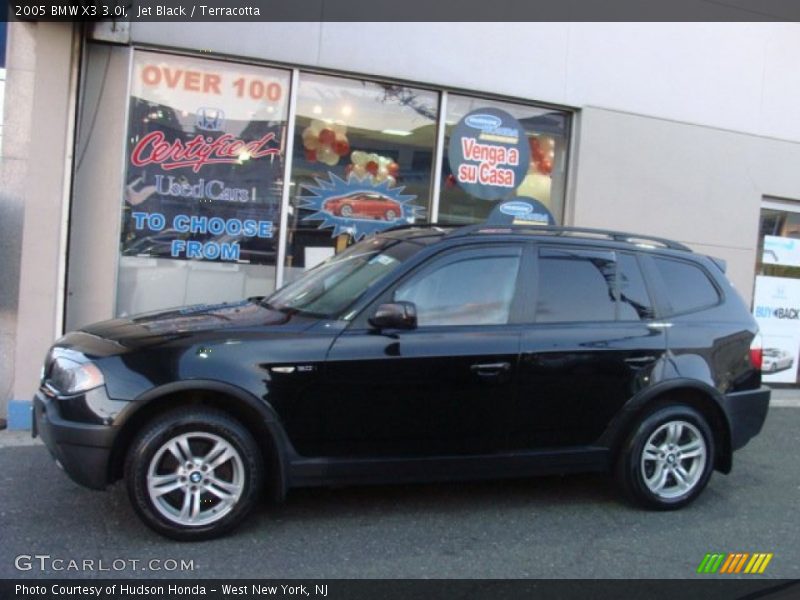 Jet Black / Terracotta 2005 BMW X3 3.0i