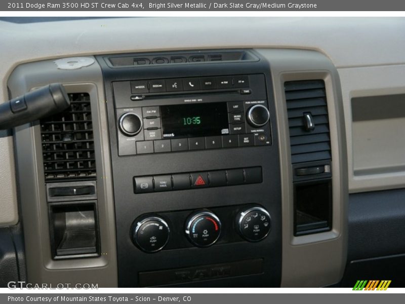 Bright Silver Metallic / Dark Slate Gray/Medium Graystone 2011 Dodge Ram 3500 HD ST Crew Cab 4x4