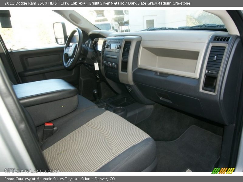 Bright Silver Metallic / Dark Slate Gray/Medium Graystone 2011 Dodge Ram 3500 HD ST Crew Cab 4x4