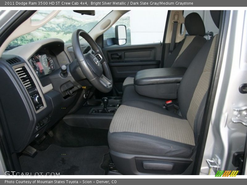 Bright Silver Metallic / Dark Slate Gray/Medium Graystone 2011 Dodge Ram 3500 HD ST Crew Cab 4x4