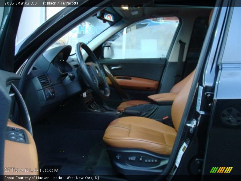 Jet Black / Terracotta 2005 BMW X3 3.0i