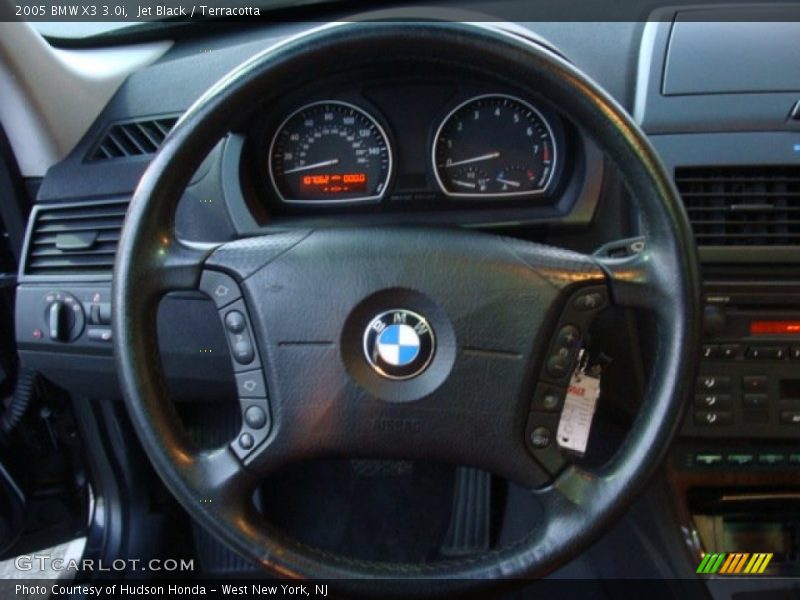 Jet Black / Terracotta 2005 BMW X3 3.0i