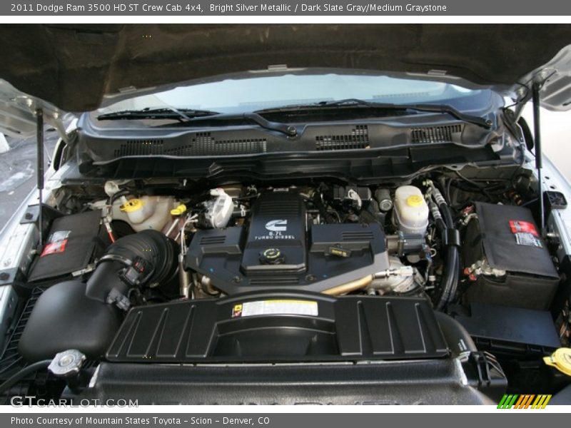 Bright Silver Metallic / Dark Slate Gray/Medium Graystone 2011 Dodge Ram 3500 HD ST Crew Cab 4x4