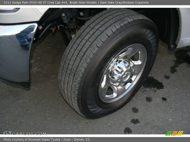 Bright Silver Metallic / Dark Slate Gray/Medium Graystone 2011 Dodge Ram 3500 HD ST Crew Cab 4x4