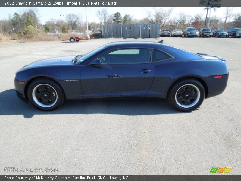 Imperial Blue Metallic / Black 2012 Chevrolet Camaro LS Coupe