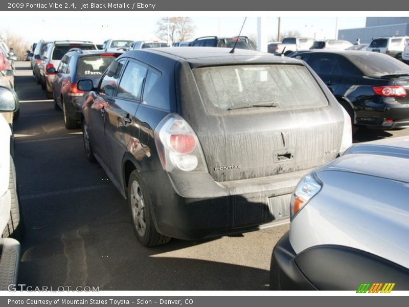 Jet Black Metallic / Ebony 2009 Pontiac Vibe 2.4