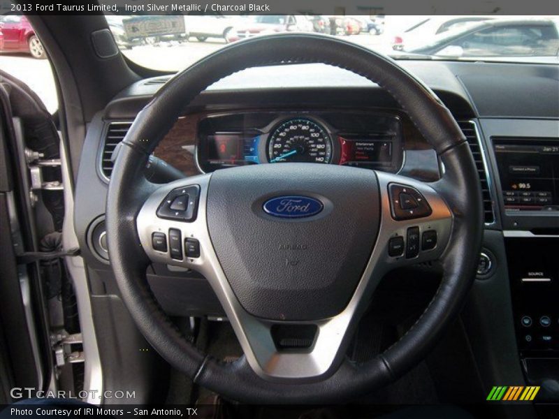 Ingot Silver Metallic / Charcoal Black 2013 Ford Taurus Limited