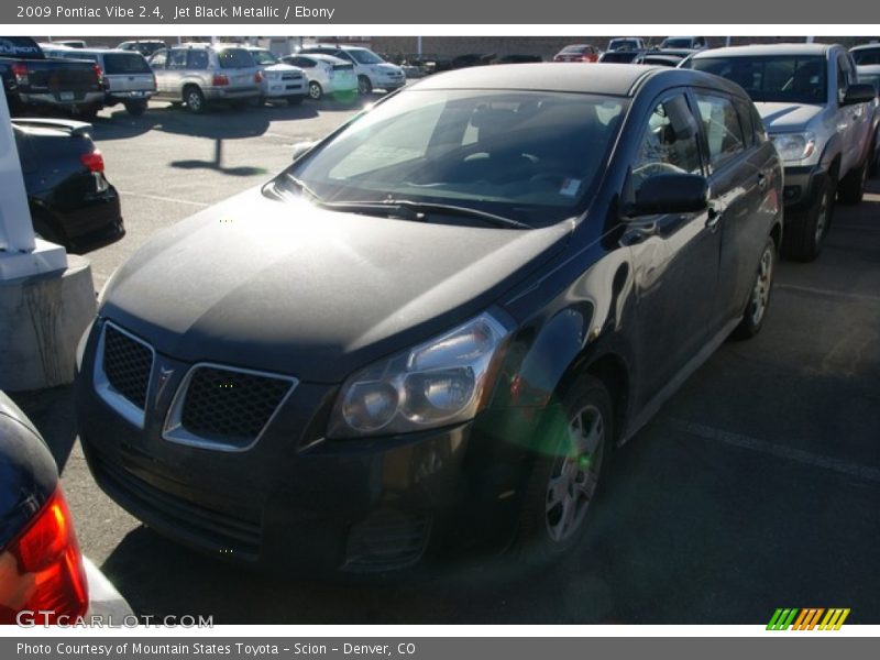 Jet Black Metallic / Ebony 2009 Pontiac Vibe 2.4