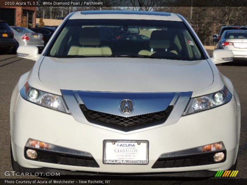 White Diamond Pearl / Parchment 2010 Acura TL 3.5