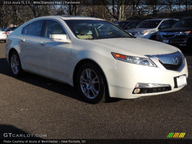 White Diamond Pearl / Parchment 2010 Acura TL 3.5