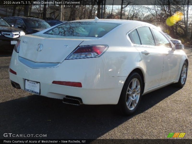 White Diamond Pearl / Parchment 2010 Acura TL 3.5