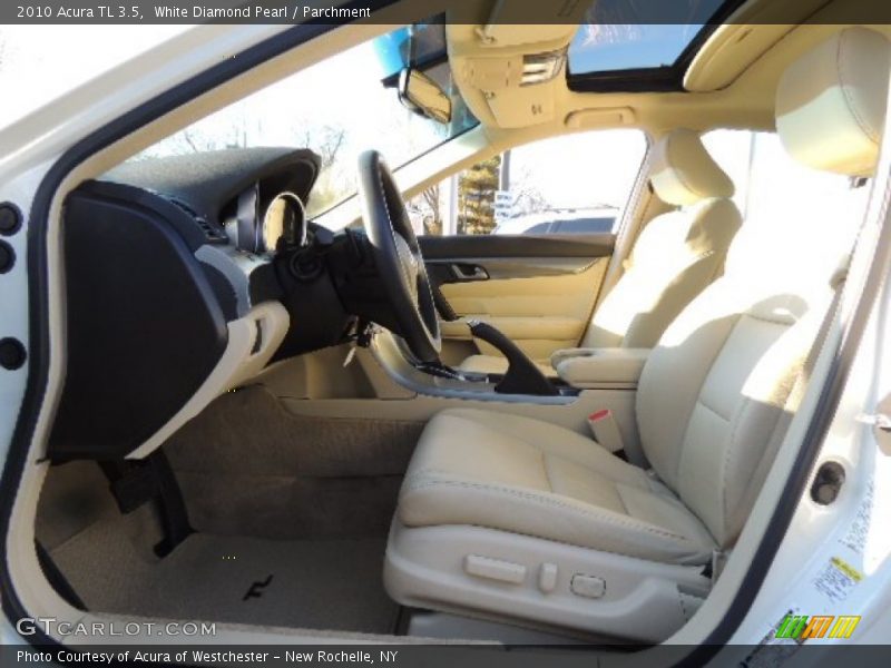 White Diamond Pearl / Parchment 2010 Acura TL 3.5