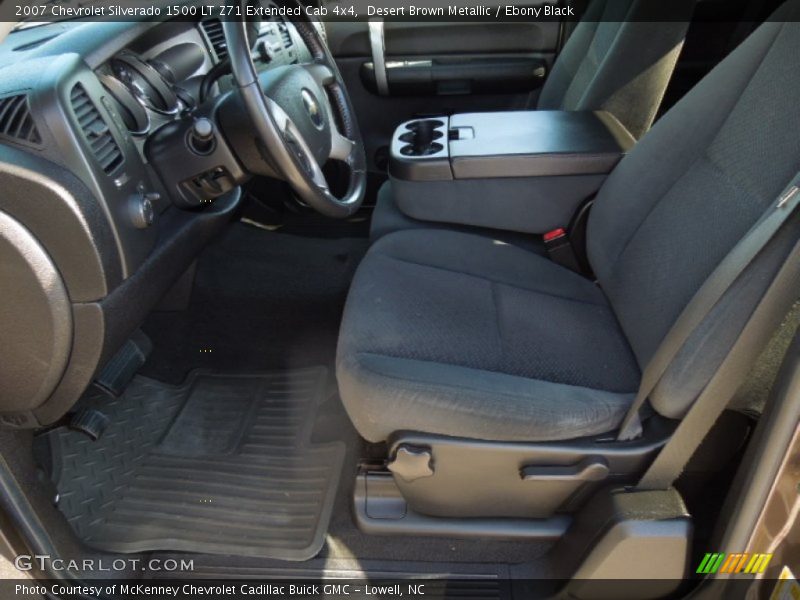 Desert Brown Metallic / Ebony Black 2007 Chevrolet Silverado 1500 LT Z71 Extended Cab 4x4