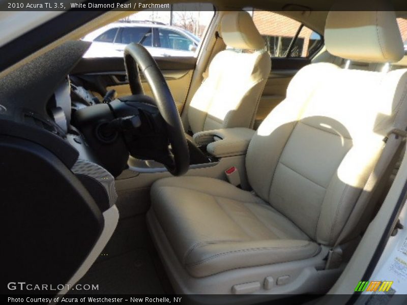 White Diamond Pearl / Parchment 2010 Acura TL 3.5