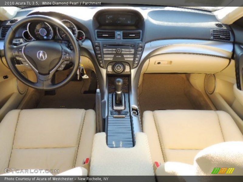 White Diamond Pearl / Parchment 2010 Acura TL 3.5