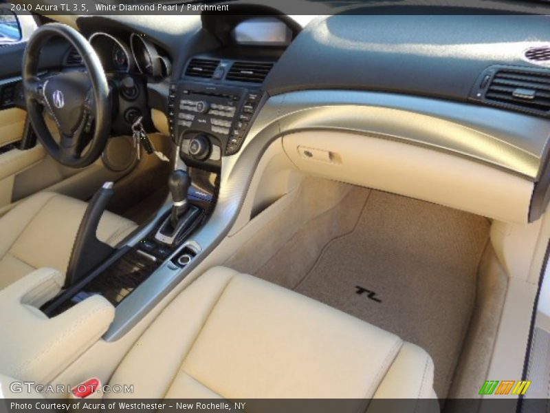 White Diamond Pearl / Parchment 2010 Acura TL 3.5