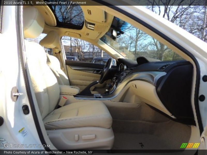 White Diamond Pearl / Parchment 2010 Acura TL 3.5