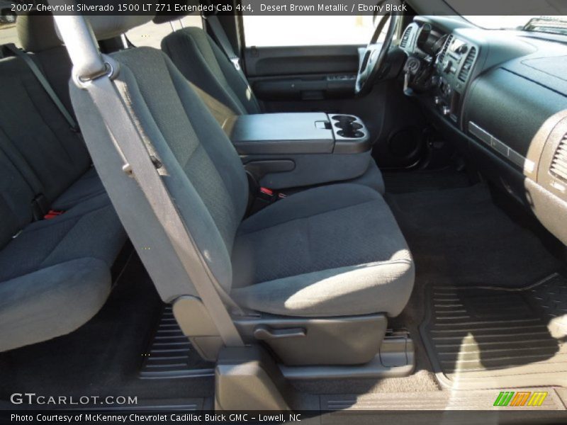 Desert Brown Metallic / Ebony Black 2007 Chevrolet Silverado 1500 LT Z71 Extended Cab 4x4