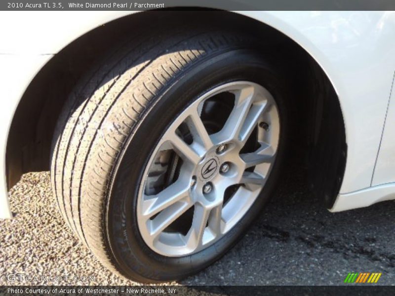 White Diamond Pearl / Parchment 2010 Acura TL 3.5