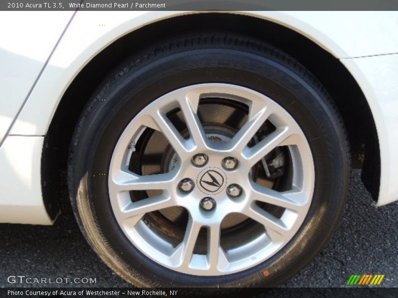 White Diamond Pearl / Parchment 2010 Acura TL 3.5