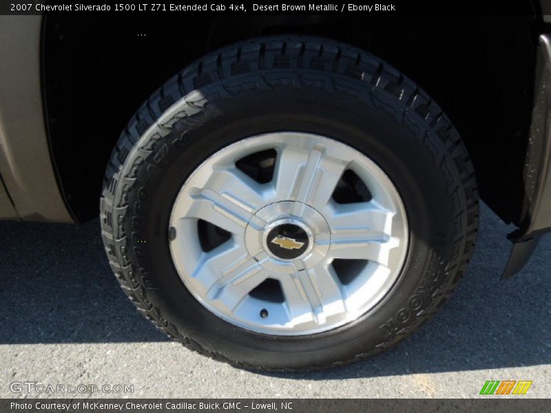 Desert Brown Metallic / Ebony Black 2007 Chevrolet Silverado 1500 LT Z71 Extended Cab 4x4