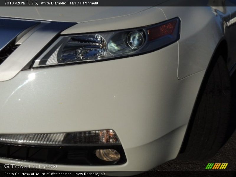 White Diamond Pearl / Parchment 2010 Acura TL 3.5