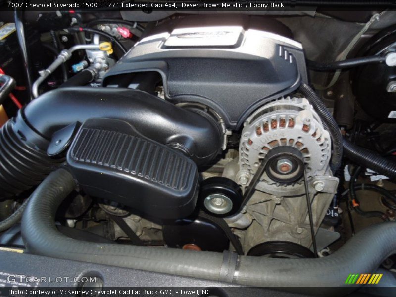 Desert Brown Metallic / Ebony Black 2007 Chevrolet Silverado 1500 LT Z71 Extended Cab 4x4