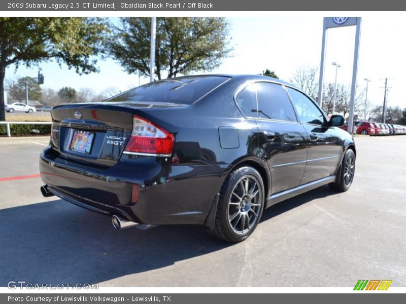 Obsidian Black Pearl / Off Black 2009 Subaru Legacy 2.5 GT Limited