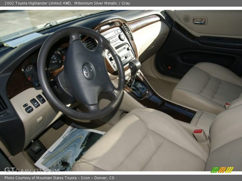 Millennium Silver Metallic / Gray 2002 Toyota Highlander Limited 4WD