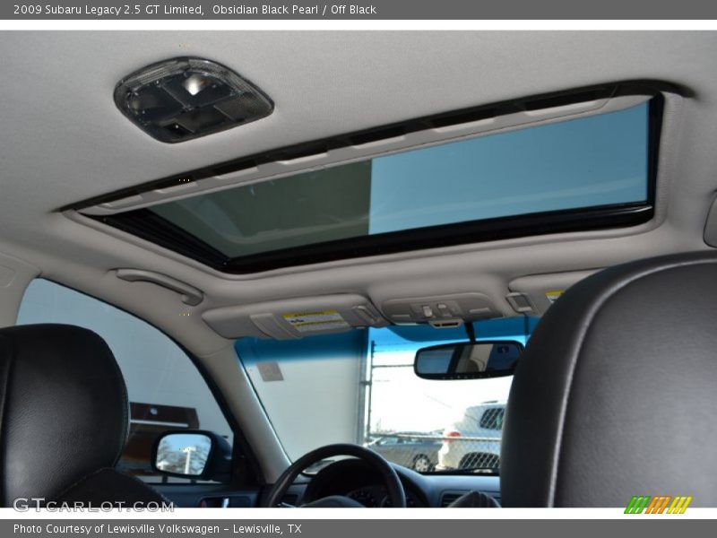 Obsidian Black Pearl / Off Black 2009 Subaru Legacy 2.5 GT Limited