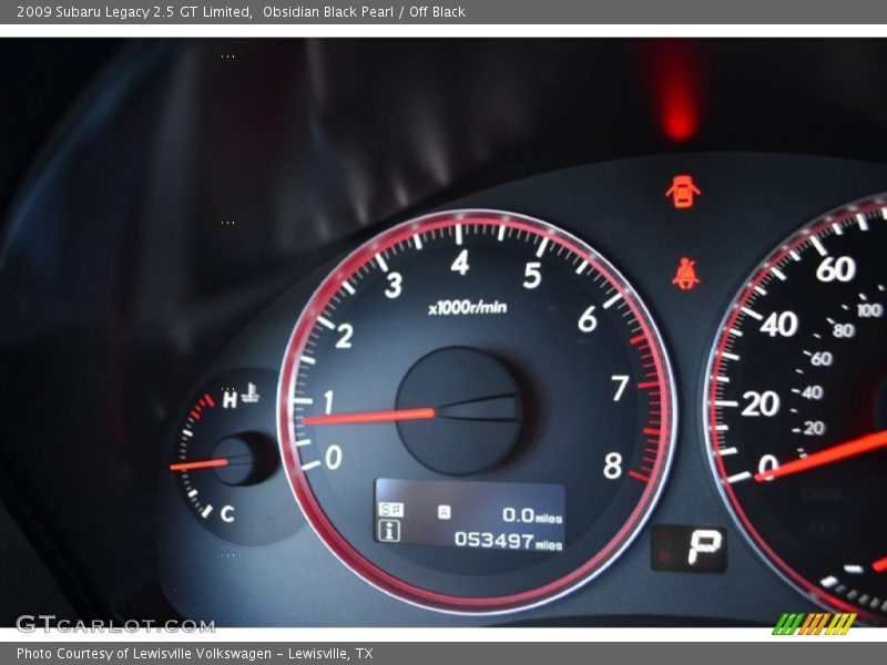 Obsidian Black Pearl / Off Black 2009 Subaru Legacy 2.5 GT Limited