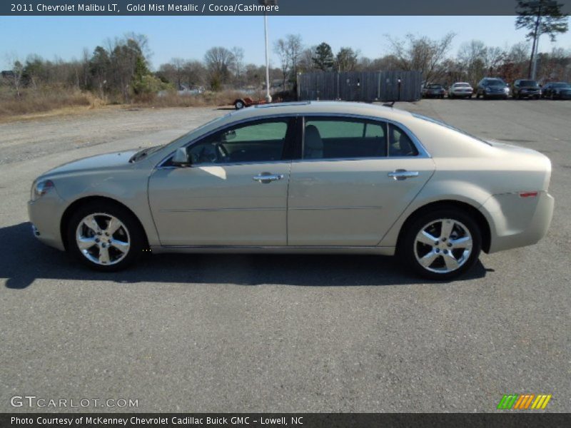 Gold Mist Metallic / Cocoa/Cashmere 2011 Chevrolet Malibu LT