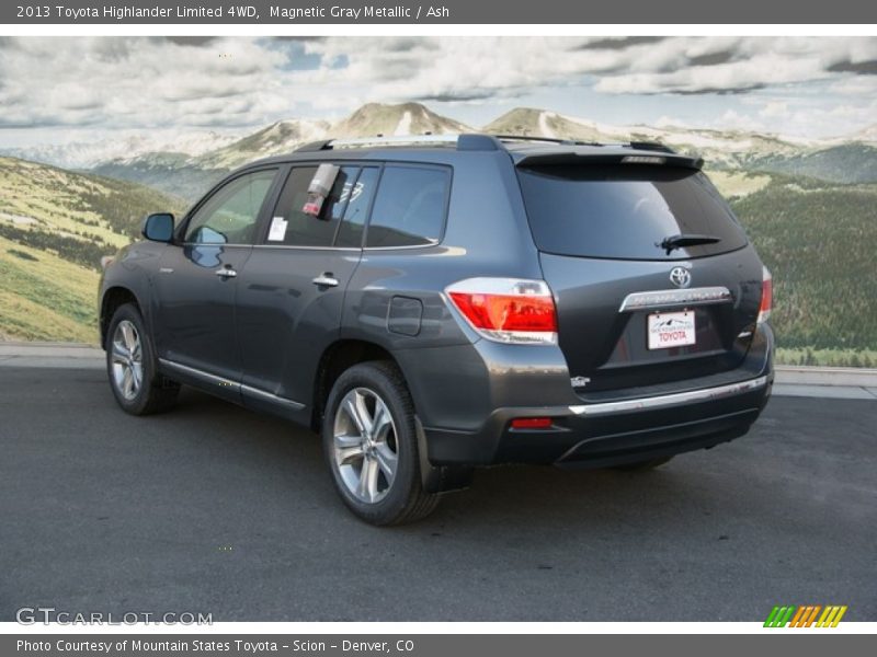 Magnetic Gray Metallic / Ash 2013 Toyota Highlander Limited 4WD