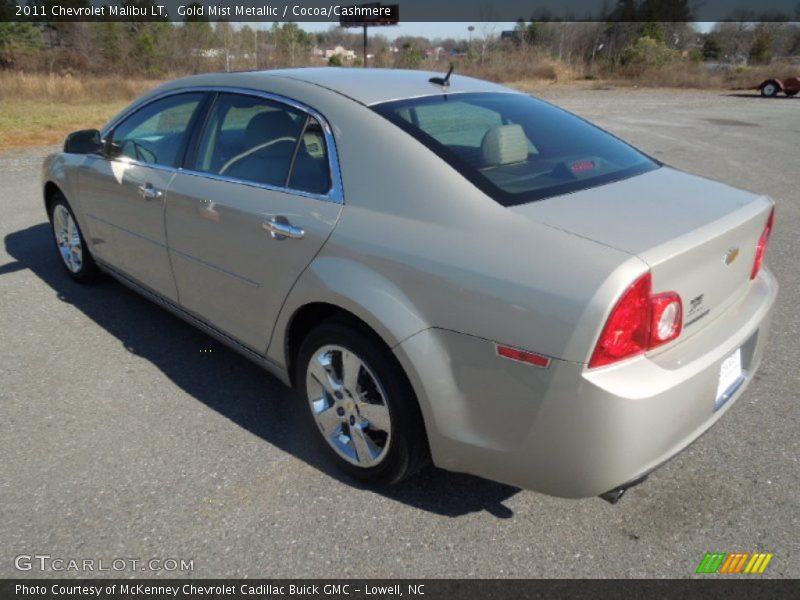 Gold Mist Metallic / Cocoa/Cashmere 2011 Chevrolet Malibu LT