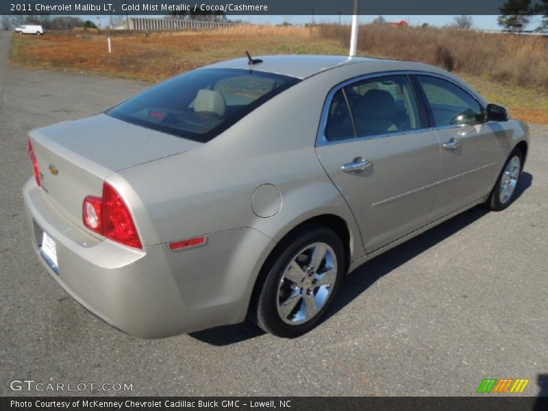 Gold Mist Metallic / Cocoa/Cashmere 2011 Chevrolet Malibu LT