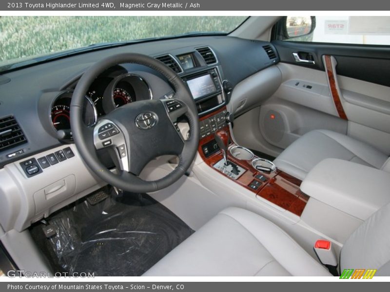 Magnetic Gray Metallic / Ash 2013 Toyota Highlander Limited 4WD