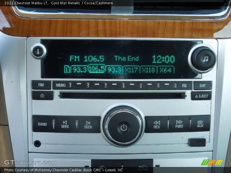 Gold Mist Metallic / Cocoa/Cashmere 2011 Chevrolet Malibu LT