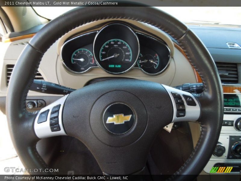 Gold Mist Metallic / Cocoa/Cashmere 2011 Chevrolet Malibu LT