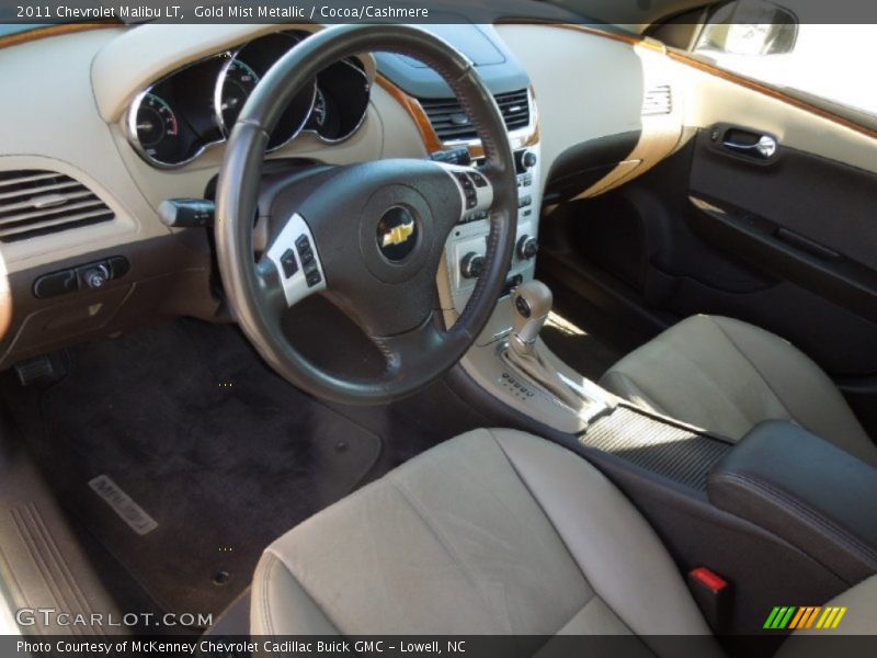 Gold Mist Metallic / Cocoa/Cashmere 2011 Chevrolet Malibu LT