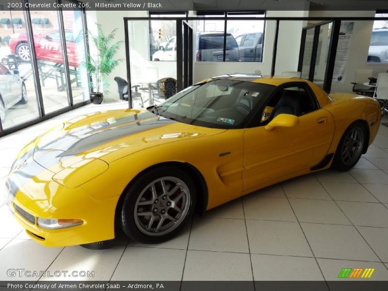 Millenium Yellow / Black 2003 Chevrolet Corvette Z06
