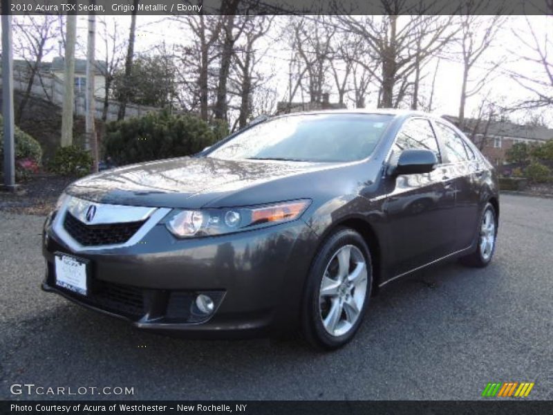 Grigio Metallic / Ebony 2010 Acura TSX Sedan