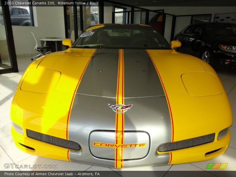 Millenium Yellow / Black 2003 Chevrolet Corvette Z06