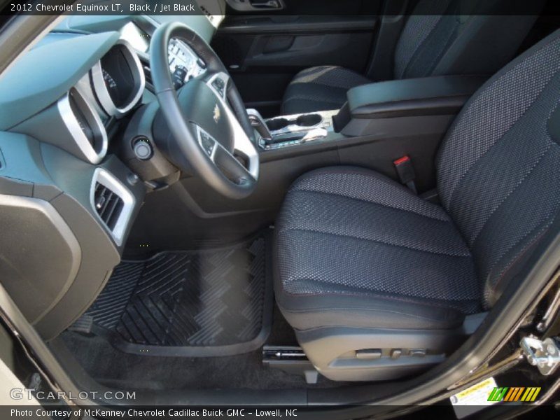 Front Seat of 2012 Equinox LT