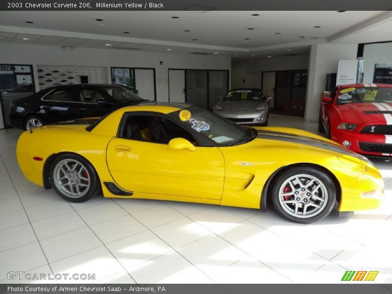 Millenium Yellow / Black 2003 Chevrolet Corvette Z06
