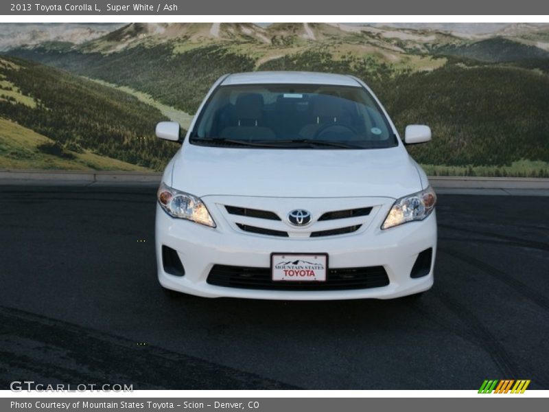 Super White / Ash 2013 Toyota Corolla L