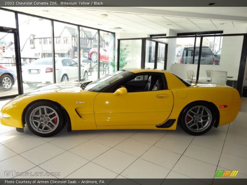 Millenium Yellow / Black 2003 Chevrolet Corvette Z06
